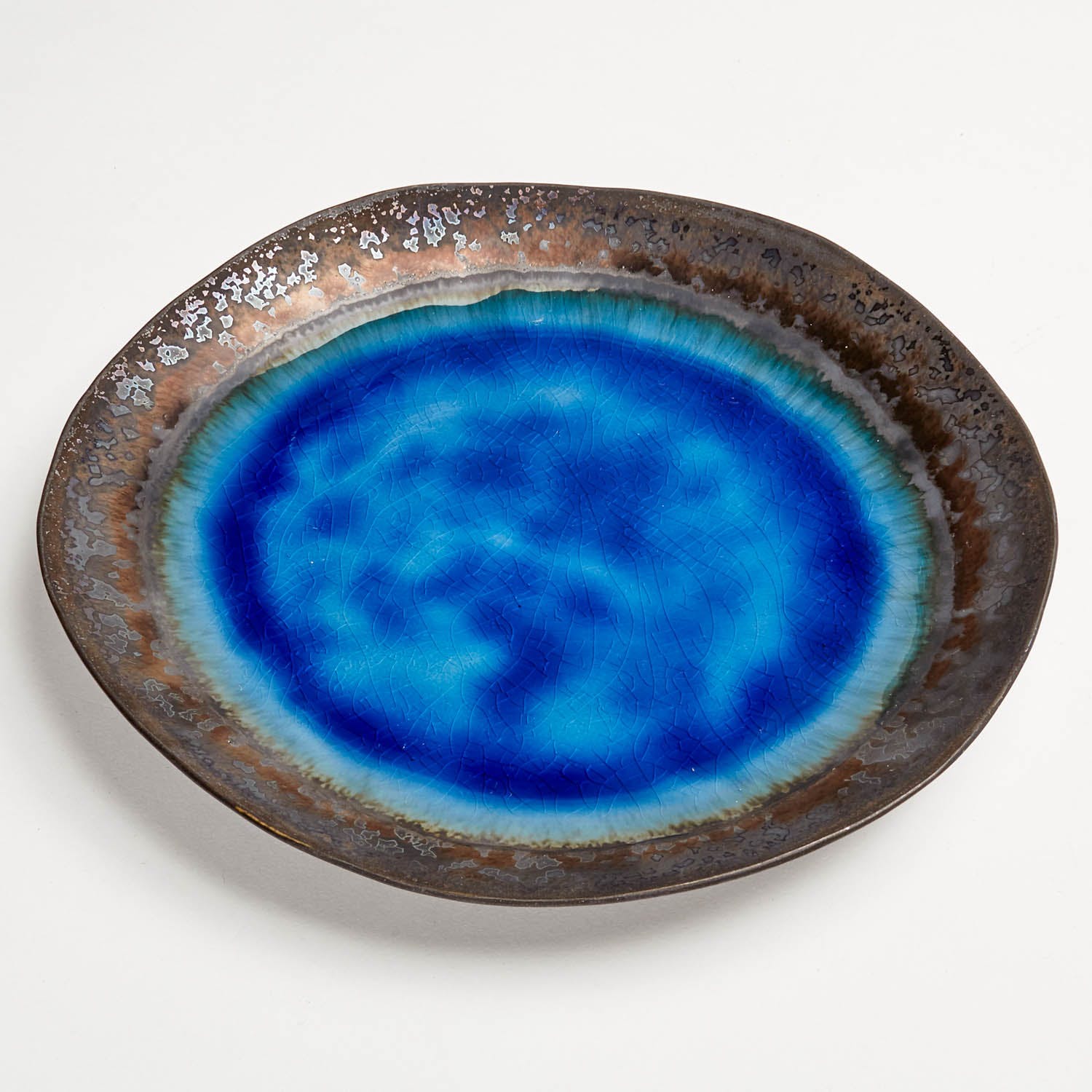 Glacier Dinner Plate-Indigo