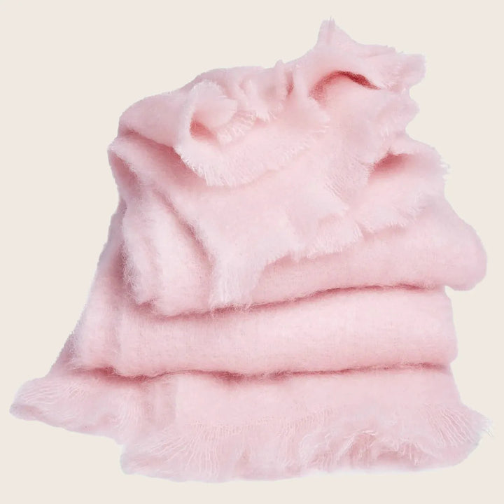 Mohair Throw-Petal