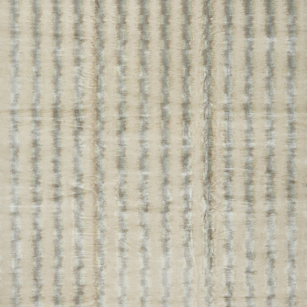 Textured fabric with gradient vertical stripe pattern in beige and gray.