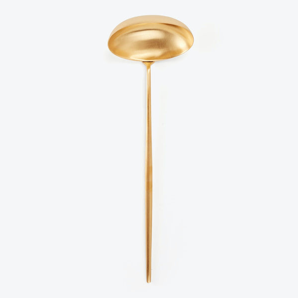 Moon Soup Ladle Brushed Gold