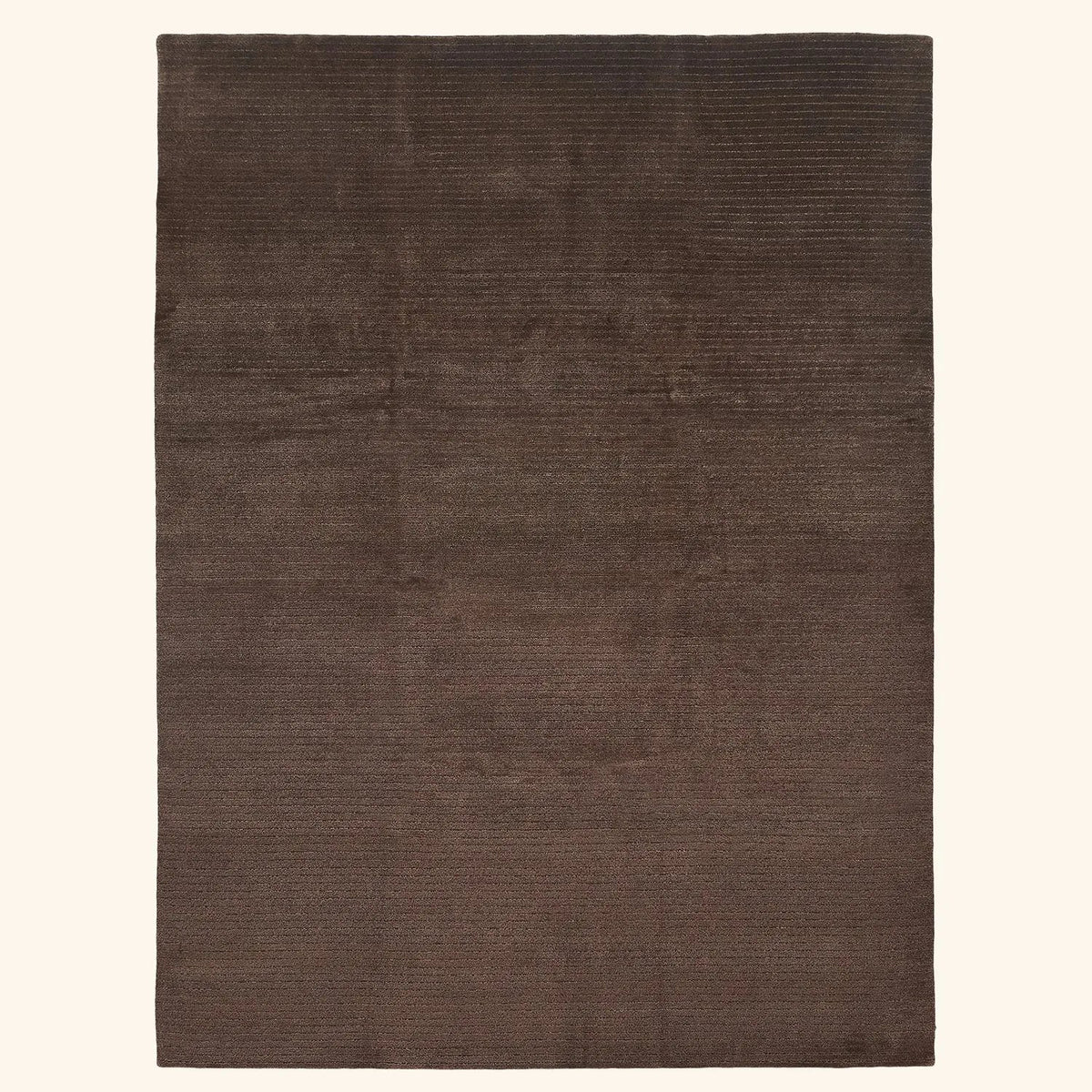 Textured Wool Silk Blend Rug 811" x 1111"