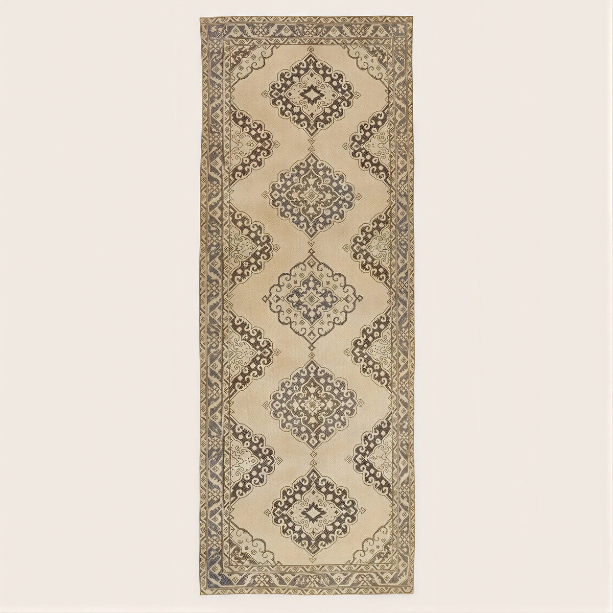 Vintage Wool Rug 48" x 1210"
