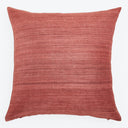 Raw Silk Pillow - 20" x 20"-Dark Terracotta