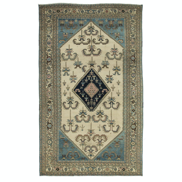 Exquisite Persian handwoven rug displaying intricate patterns and vibrant colors.