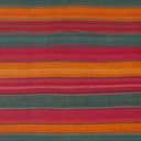 Vibrant and textured striped fabric showcases a beautiful color palette.