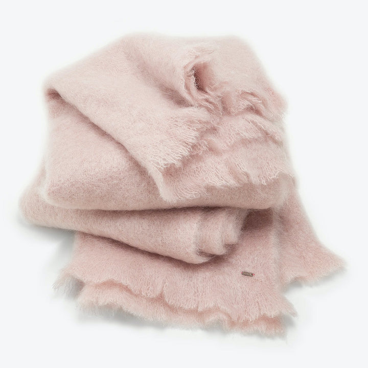 Mohair Throw-Rose