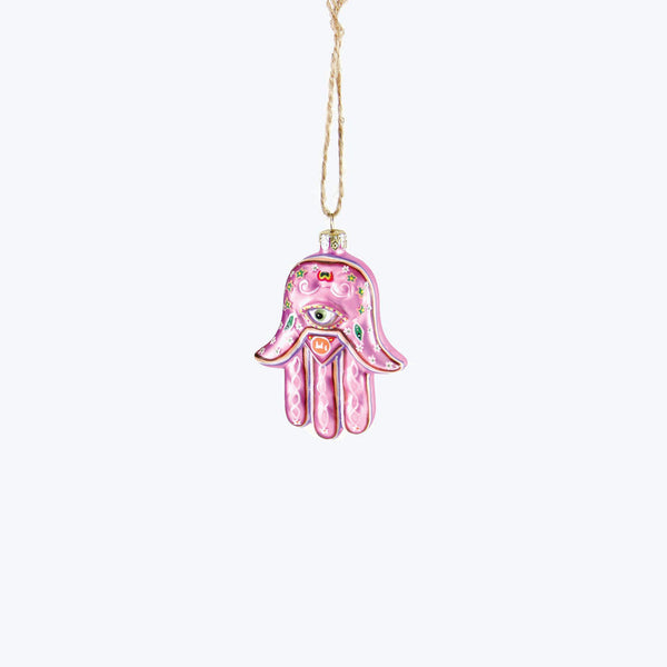 Hand of Fatima Ornament Pink