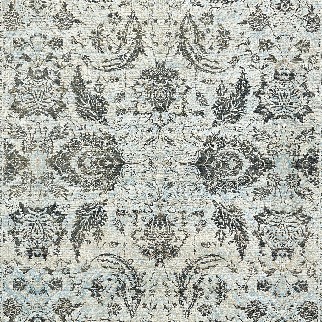 Intricately patterned fabric with botanical motifs for vintage-inspired interiors.