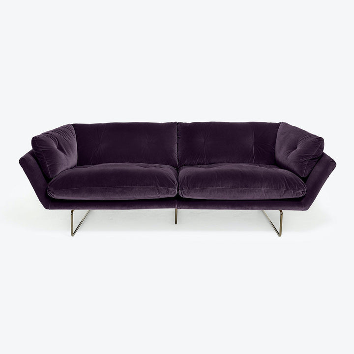 New York Suite Sofa-Sweet 24 Navy-Smooth Velvet