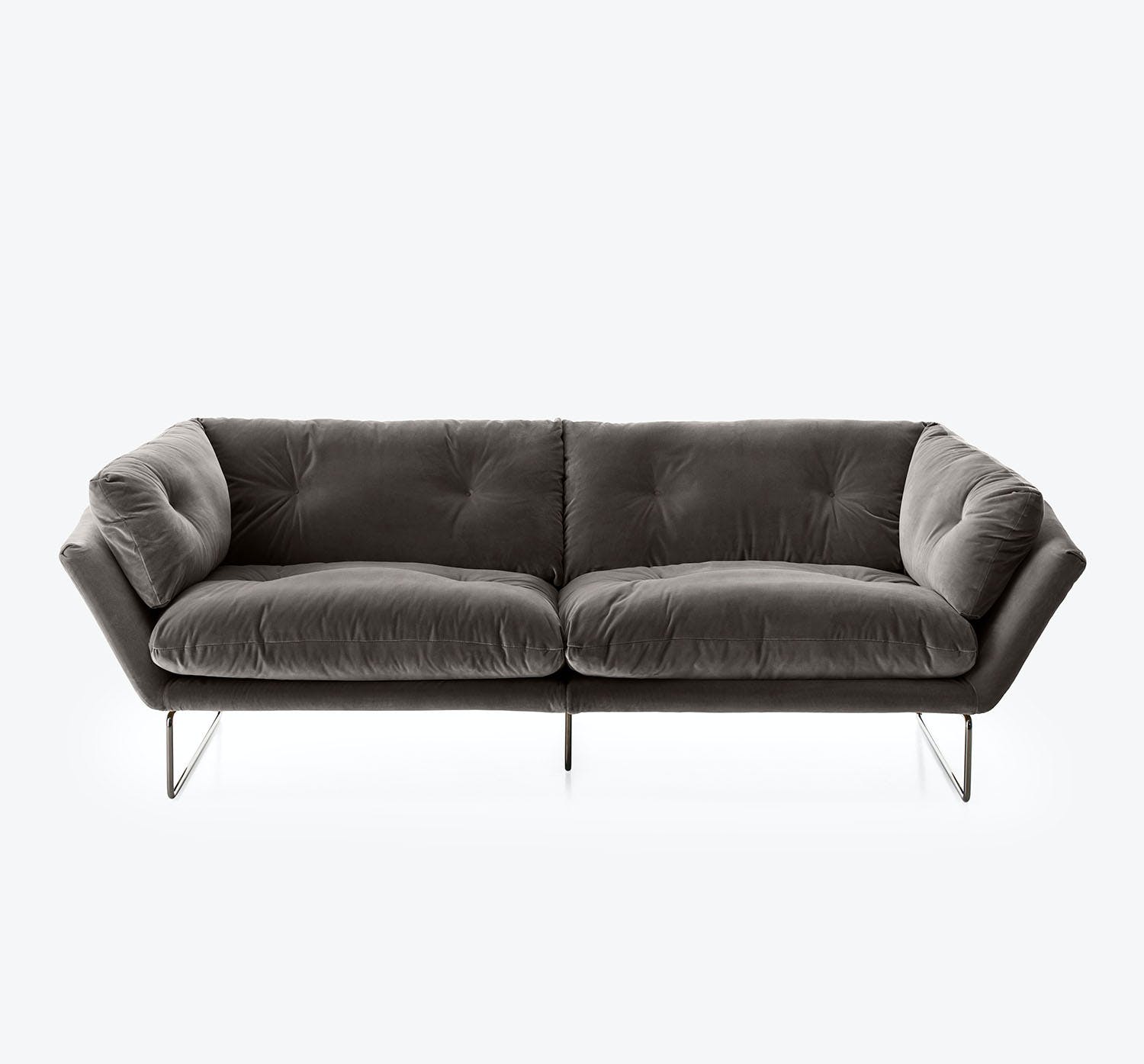 New York Suite Sofa-Lario 1405 Burgundy-Luxe Velvet