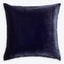 Dark square plush pillow with a luxurious velvety texture.