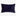 Rectangular velvet-like pillow in dark color with visible tag.