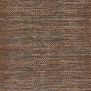 Patterned fabric with intricate earth-toned horizontal stripes in various designs.