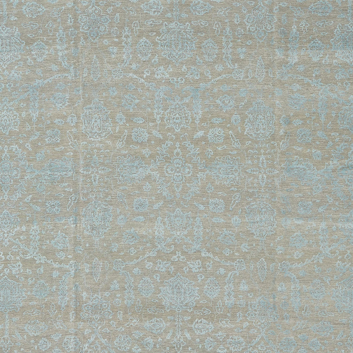 Vintage-inspired fabric with ornate floral pattern adds sophistication to decor.