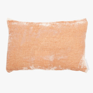 Silk Velvet Lumbar Pillow-Nude