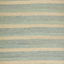 Patterned textile fabric with horizontal stripes in calming blue and beige tones.