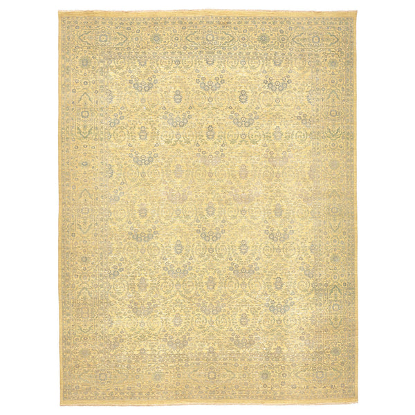 Traditional Wool/Silk Rug - 9' x 12' Default Title