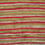Vibrant, textured fabric with colorful horizontal stripes in varied shades.