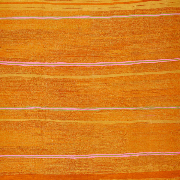 A modern abstract design resembling a textile with warm orangey tones.