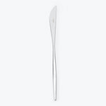 Stainless steel letter opener with sleek design and brand logo.