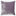 Square purple pillow with plush texture adds comfort and style.