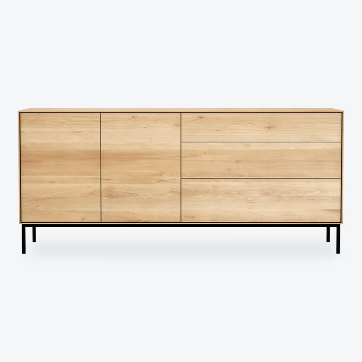 Minimalist wooden sideboard with clean lines and ample storage space.