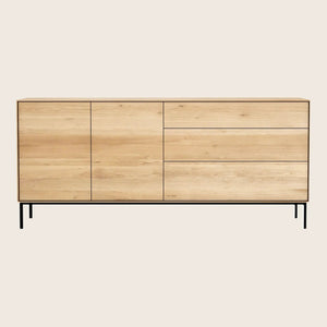 Minimalist wooden sideboard with clean lines and ample storage space.