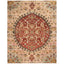 Exquisite Oriental rug boasts intricate patterns, rich colors, and timeless elegance.