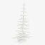 Assorted Decorative Trees - 6"-Brilliant White
