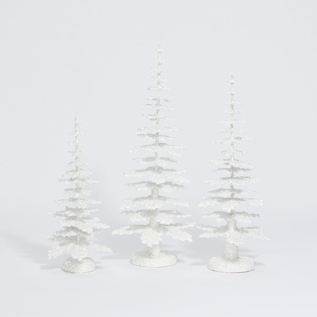 Assorted Decorative Trees - 10"-Green Frosted