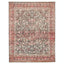 Intricate Oriental rug with floral and geometric motifs in rich colors.