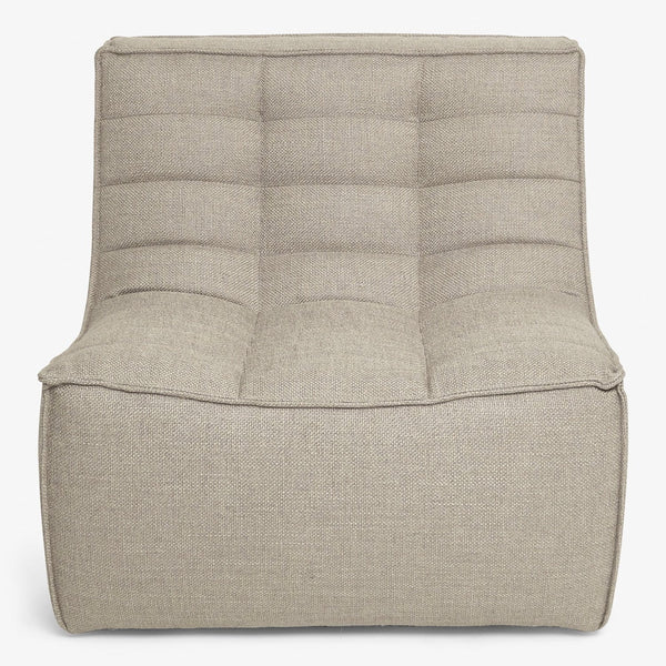 Sectional Armless Chair-Beige