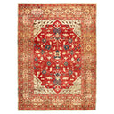 Exquisite Persian hand-knotted rug with intricate floral and geometric patterns.