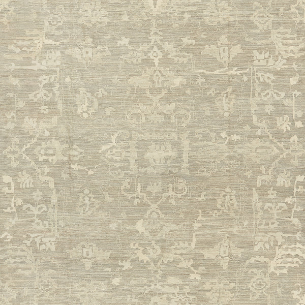 Intricate traditional-inspired fabric design with muted elegance for home decor.