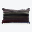 Rectangular pillow with gradient pattern transitioning from purple to black.