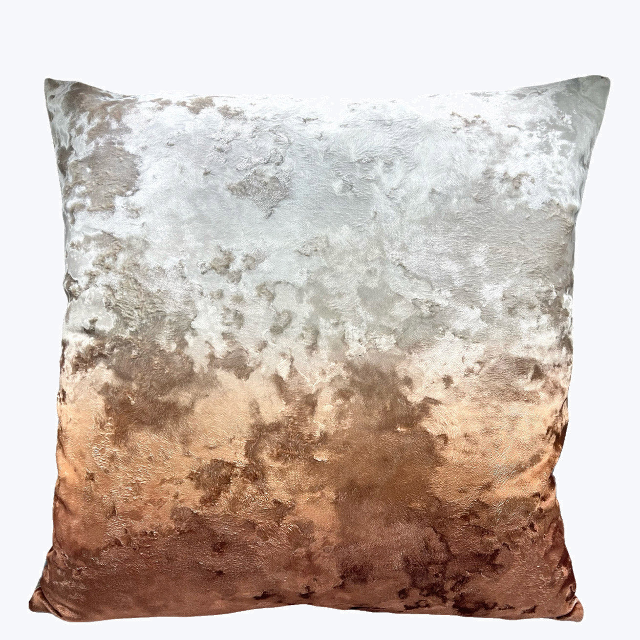 Ombre Crushed Velvet Pillow Sunset-12x18