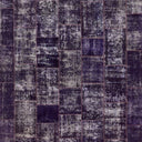 Moody grid of weathered purple and blue textured squares.