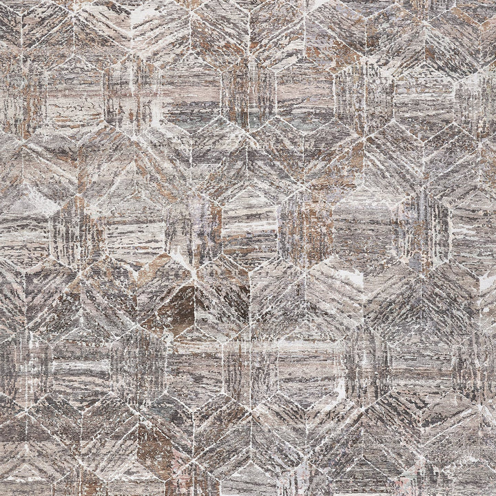 Intricate stonework-inspired pattern with geometric design and mosaic-like effect.