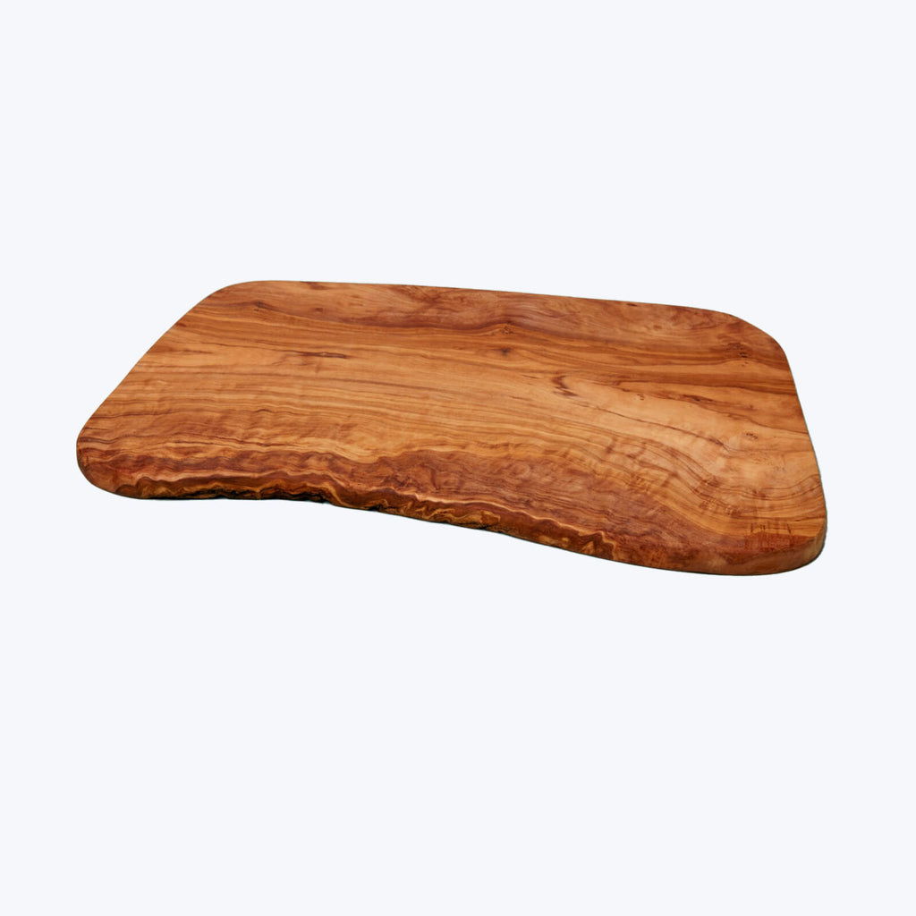 olive wood cutting board rectangular with handle, small medium large