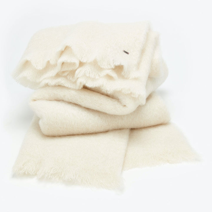 Mohair Throw-Ivory