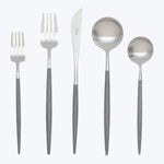 Goa 5-Piece Flatware Set Gray Default Title
