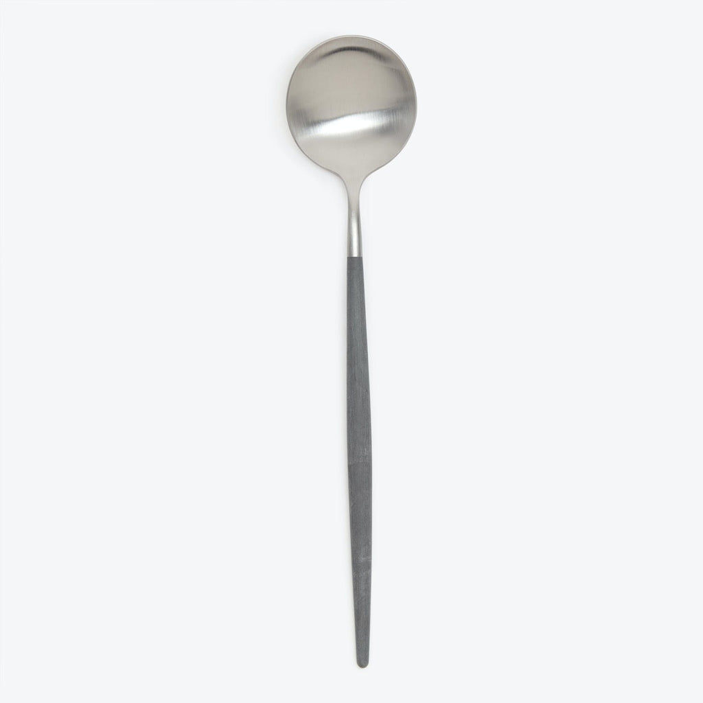 Goa Serving Spoon Gray Brushed Stainless Steel