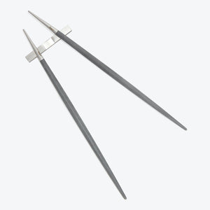 Two graphite drawing pencils with extenders, providing comfort and precision.