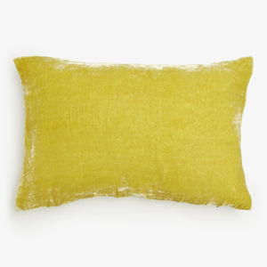 Silk Velvet Lumbar Pillow-Moss