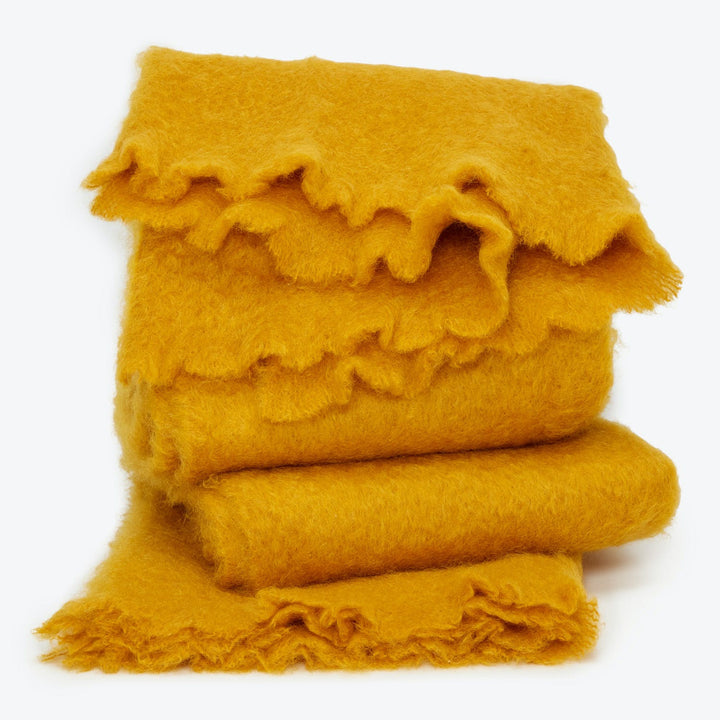 Mohair Throw-Burgundy