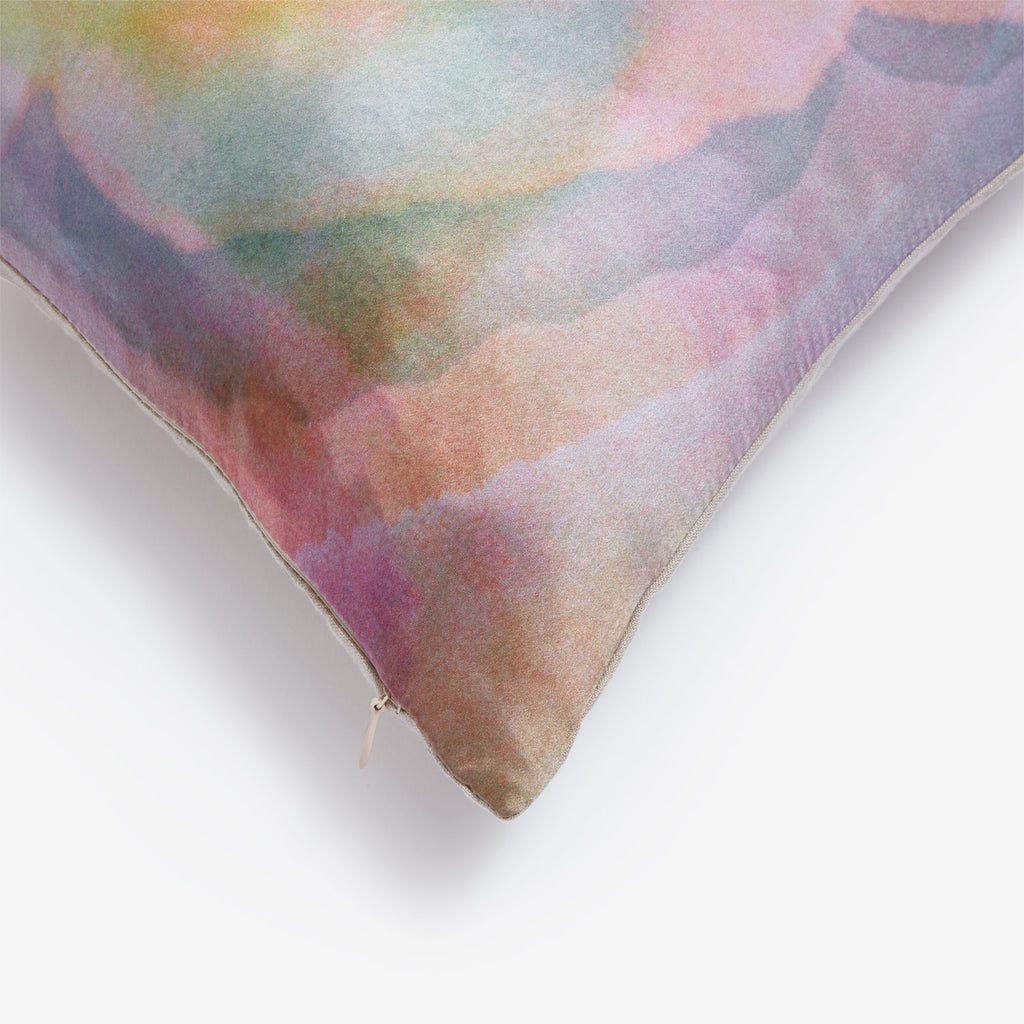 Watercolor Silk Pillow