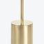 5-Orb Glass Floor Lamp Brass