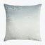 Square pillow with wood grain-like design in soft grays.