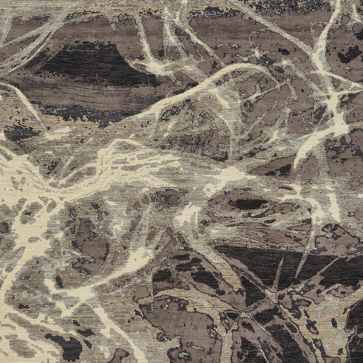 Close-up of a marbled textured surface with organic, intertwining design.