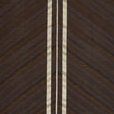 Symmetrical brown striped textile pattern with contrasting white and beige lines.